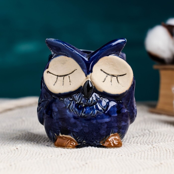 Горшок Горшок "Совушка" МИКС, 7х9см, 0,15л, d-4,5 см