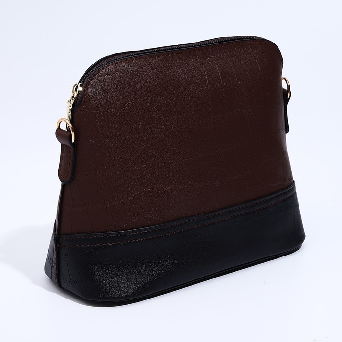 Сумка кросс-боди на молнии, цвет коричневый Сумка кросс-боди на молнии, цвет коричневый