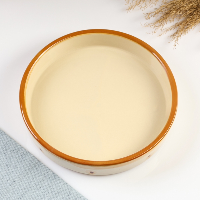 Блюдо "Харизма" 0,5л / 20х3,5см, карамель