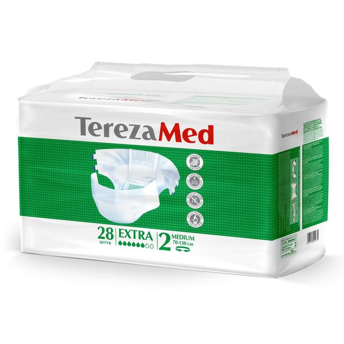 Подгузники для взрослых TerezaMed Extra Medium №2, M, 28 шт. Подгузники для взрослых TerezaMed Extra Medium №2, M, 28 шт.