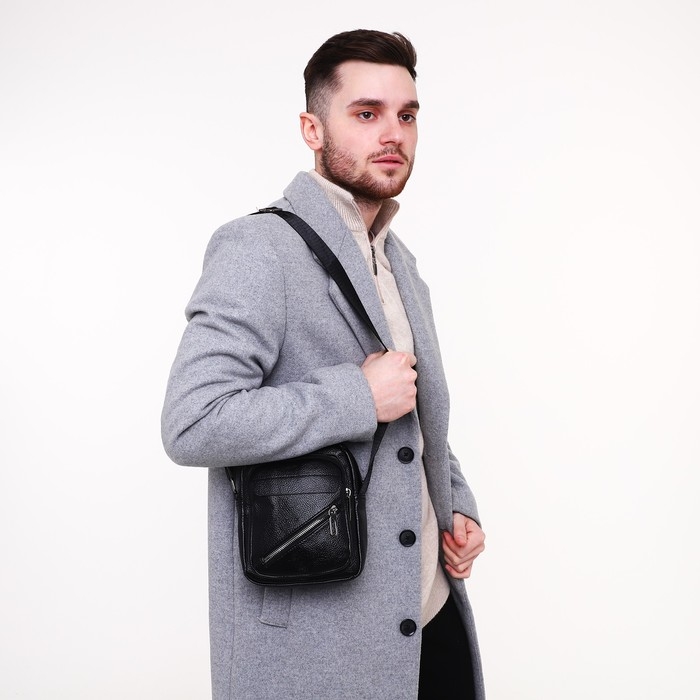 Сумка мужская, цвет чёрный Сумка мужская, цвет чёрный