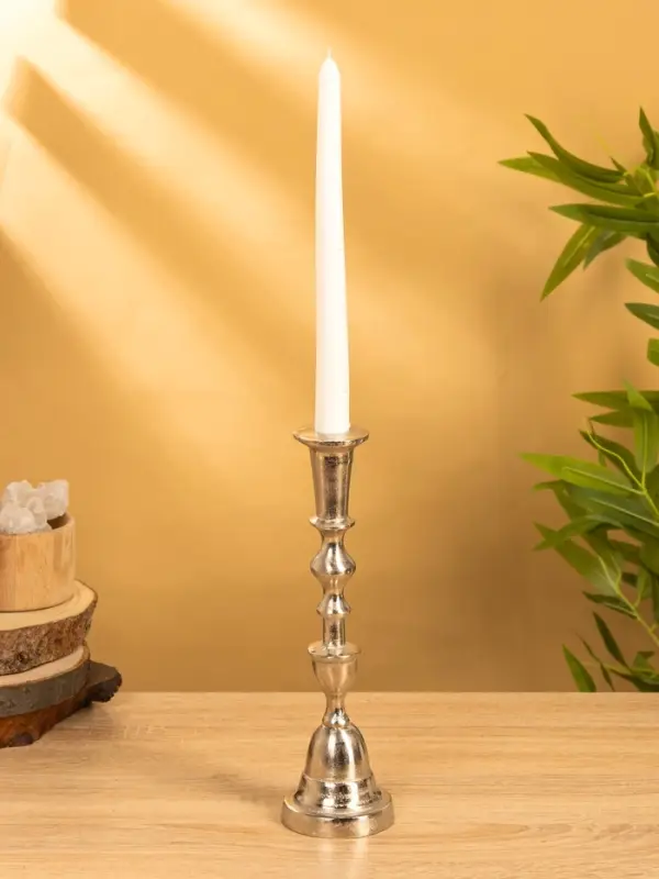 Подсвечник "Юла" 7,5х7,5х26 см, алюминий