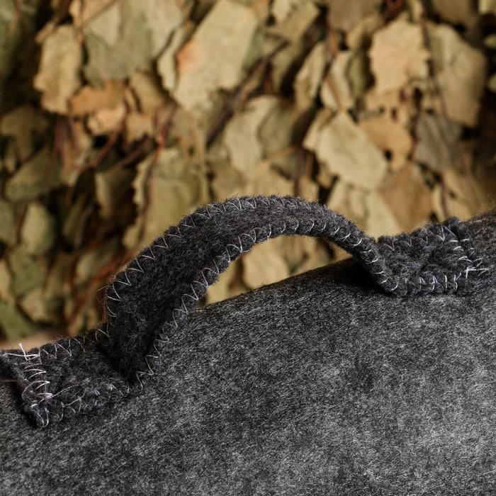 Набор банный Набор банный "Мужской" портфель 5 предметов, серый, с вышивкой