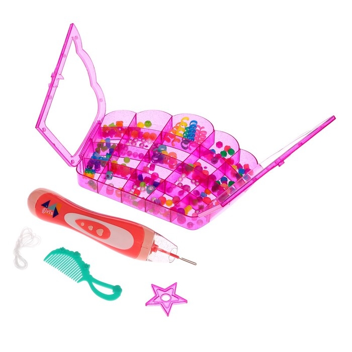 Набор парикмахера «Креатив» с аксессуарами для волос + аппарат для плетения Набор парикмахера «Креатив» с аксессуарами для волос + аппарат для плетения