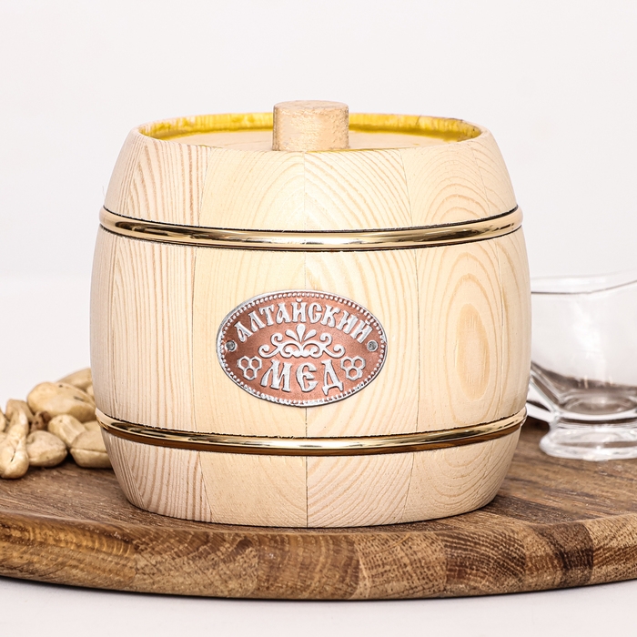 Мёд Алтайский Мёд Алтайский "Разнотравье", натуральный цветочный бочка, 1 кг