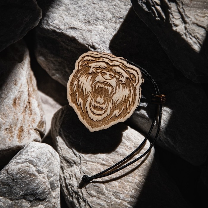 Подвеска автомобильная Grand Caratt Медведь, дерево, войлок Подвеска автомобильная Grand Caratt Медведь, дерево, войлок