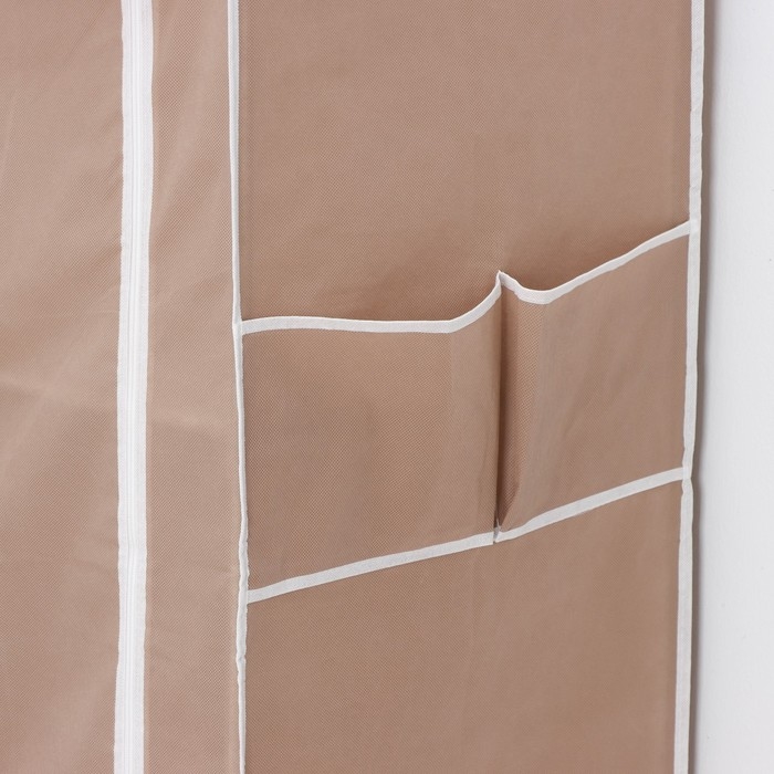 Шкаф тканевый каркасный, складной LaDо́m, 70×45×150 см, цвет бежевый Шкаф тканевый каркасный, складной LaDо́m, 70×45×150 см, цвет бежевый