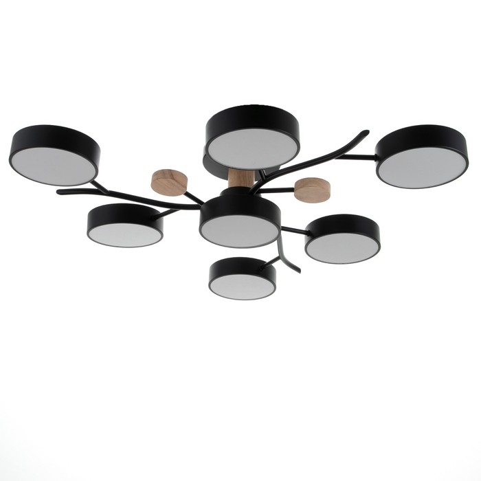 Люстра 1316/7BK LED 168Вт 3000-6000К черный 74х74х17 см BayerLux