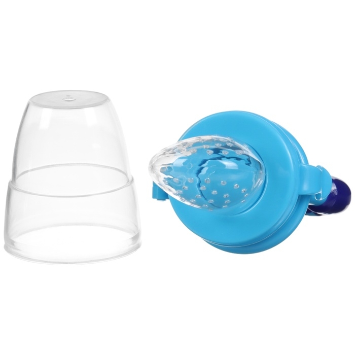 Ниблер для прикорма, с силиконовой сеточкой, в контейнере, цвет голубой Ниблер для прикорма, с силиконовой сеточкой, в контейнере, цвет голубой