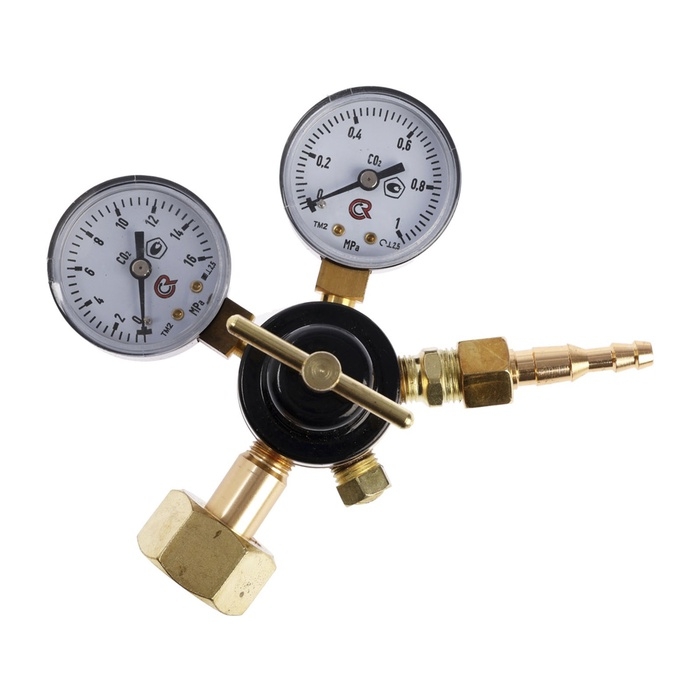 Редуктор углекислотный ТУНДРА, 6 м3/ч, рабочее/на входе 0.35/10 МПа, алюминий Редуктор углекислотный ТУНДРА, 6 м3/ч, рабочее/на входе 0.35/10 МПа, алюминий