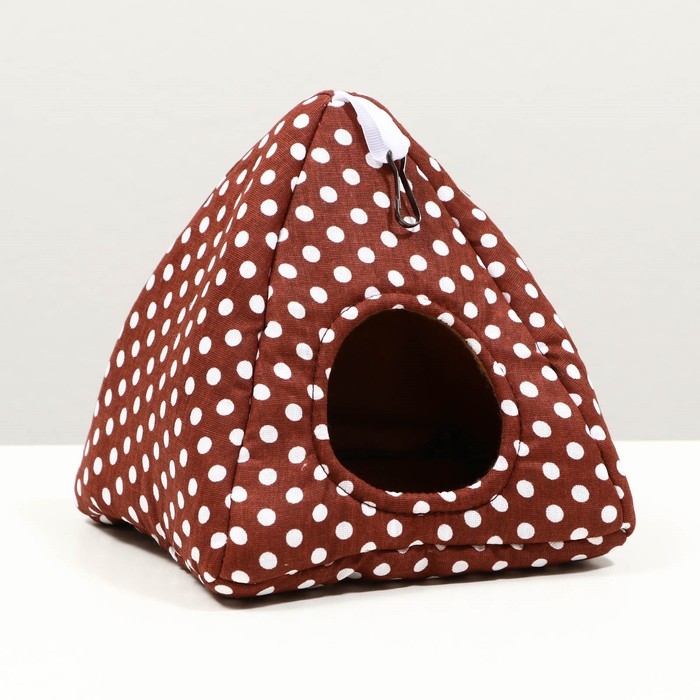 Домик  Домик "Вигвам" для грызунов 17*17*17 см, бязь, флис, поролон