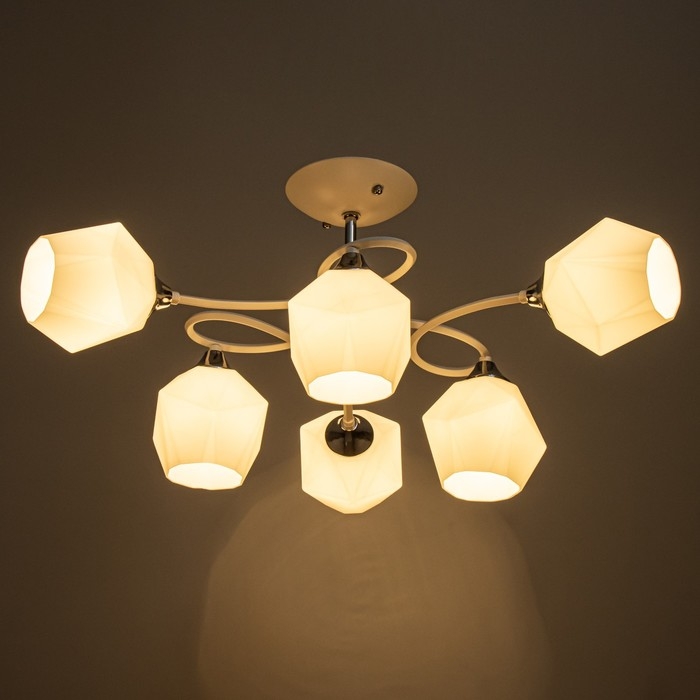 Люстра Люстра "Миссури" 6хЕ27 40Вт белый 71х71х29см BayerLux