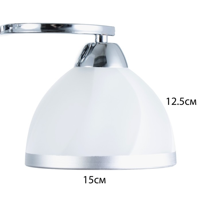 Люстра Люстра "Каспиан" 3хЕ27 40Вт хром 48х48х22 см BayerLux