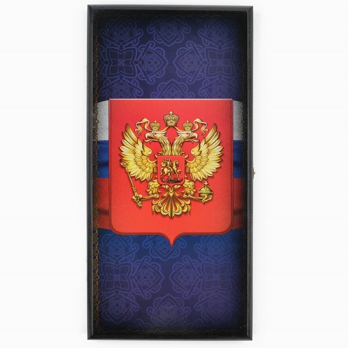 Нарды деревянные большие, настольная игра Нарды деревянные большие, настольная игра "Герб", 60 х 60 см, с шашками