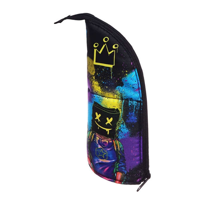 Пенал мягкий, тубус-подставка, 85 х 210 мм, c наполнением 16 предметов, Calligrata Пенал мягкий, тубус-подставка, 85 х 210 мм, c наполнением 16 предметов, Calligrata "Маска", для мальчиков