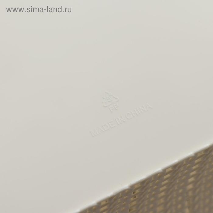 Корзина для хранения с крышкой «Плетенение», 24,5×18×10 см, цвет МИКС Корзина для хранения с крышкой «Плетенение», 24,5×18×10 см, цвет МИКС