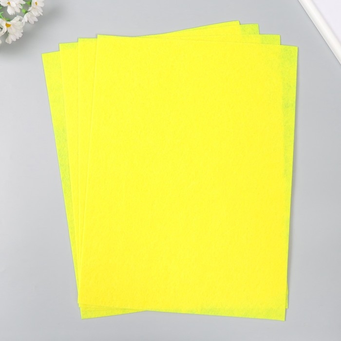 Фетр 1 мм Фетр 1 мм "Теплый жёлтый" набор 4 листа 30х40 см