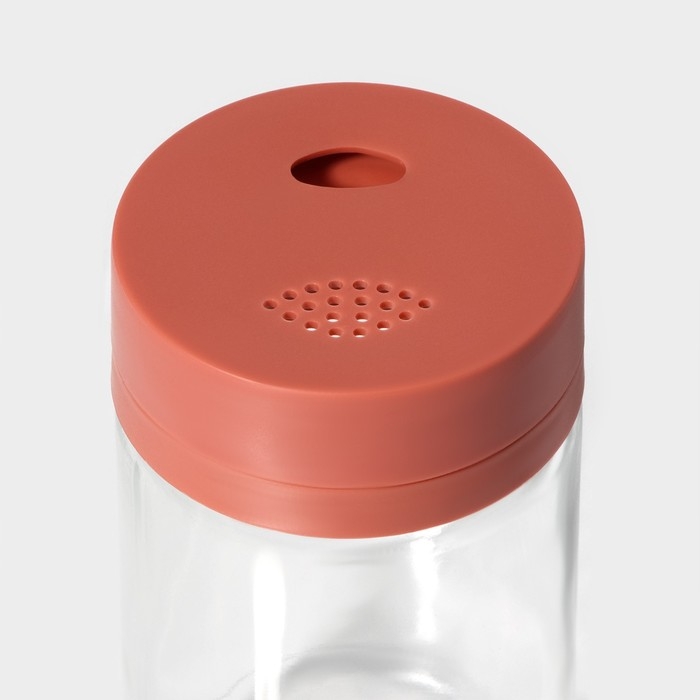 Набор для специй из стекла Доляна «Коралл», 2 предмета: солонка, перечница 6,4×11 см Набор для специй из стекла Доляна «Коралл», 2 предмета: солонка, перечница 6,4×11 см