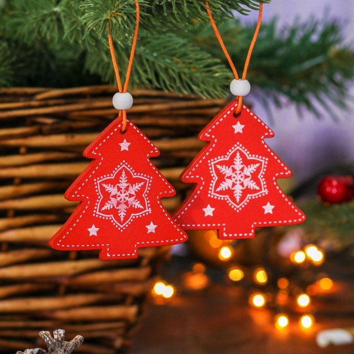 Набор подвесок «Ёлочки», 2 шт. Набор подвесок «Ёлочки», 2 шт.
