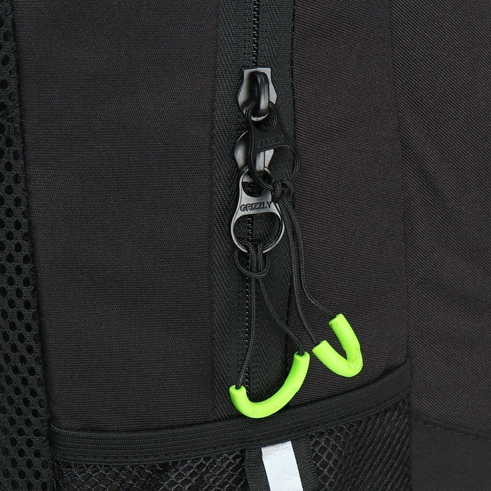 Рюкзак молодёжный 45 х 32 х 23 см, Grizzly, эргономичная спинка, отделение для ноутбука, чёрный Рюкзак молодёжный 45 х 32 х 23 см, Grizzly, эргономичная спинка, отделение для ноутбука, чёрный