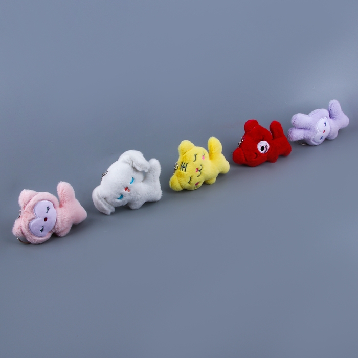 Мягкая игрушка &laquo;Зверята&raquo; на брелоке, 12 см, виды МИКС