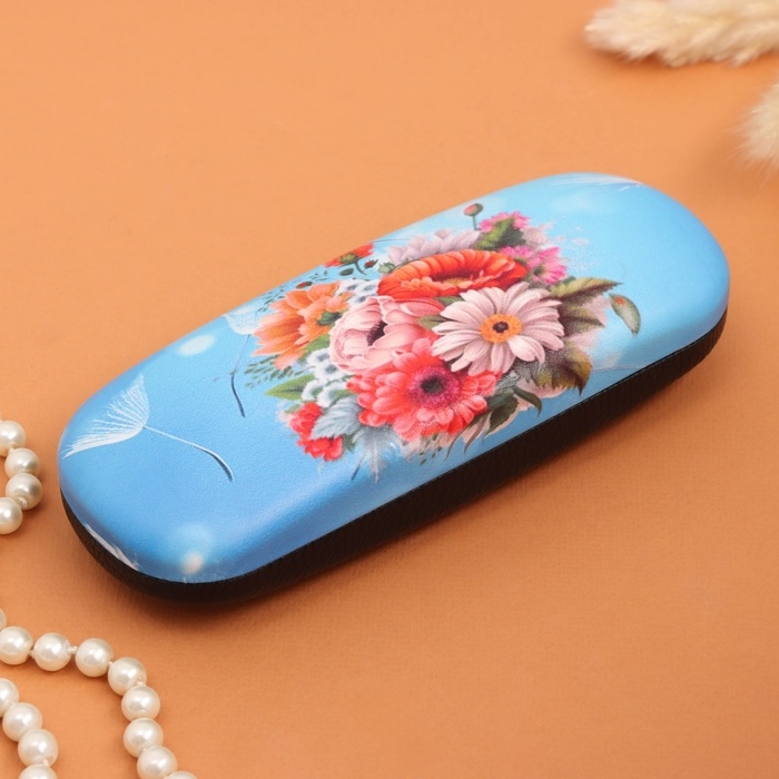 Очечник Очечник "Букет на голубом", 17х7 см