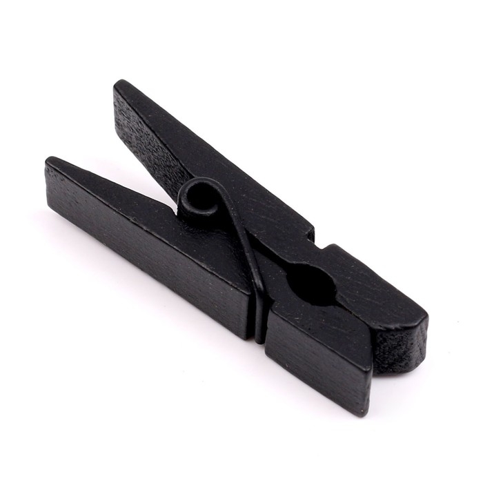 Набор прищепок для декора 50 шт., чёрные &mdash; 3,5 см