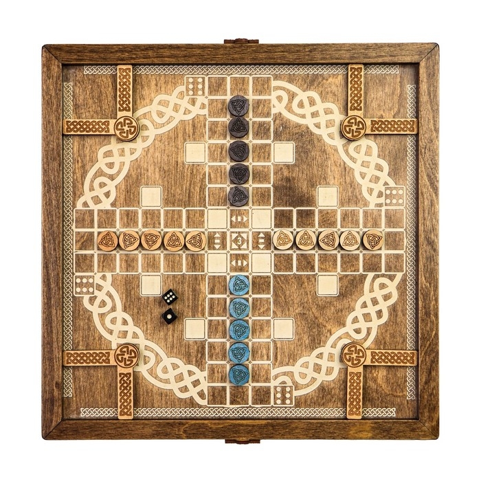 Нарды деревянные + парчис (лудо), настольная игра, 37 х 37 см Нарды деревянные + парчис (лудо), настольная игра, 37 х 37 см