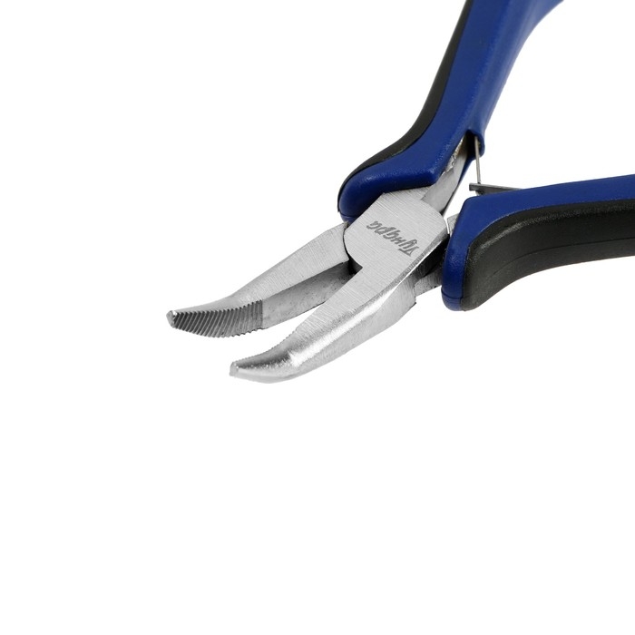 Длинногубцы изогнутые ТУНДРА mini, никелированные, двухкомпонентные рукоятки, 125 мм Длинногубцы изогнутые ТУНДРА mini, никелированные, двухкомпонентные рукоятки, 125 мм