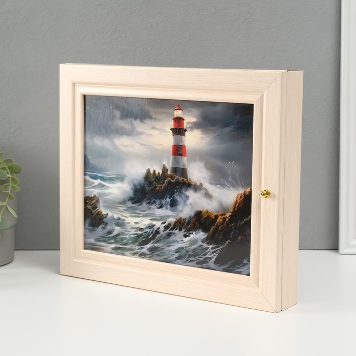 Ключница Ключница "Маяк" молочный дуб 26х31 см