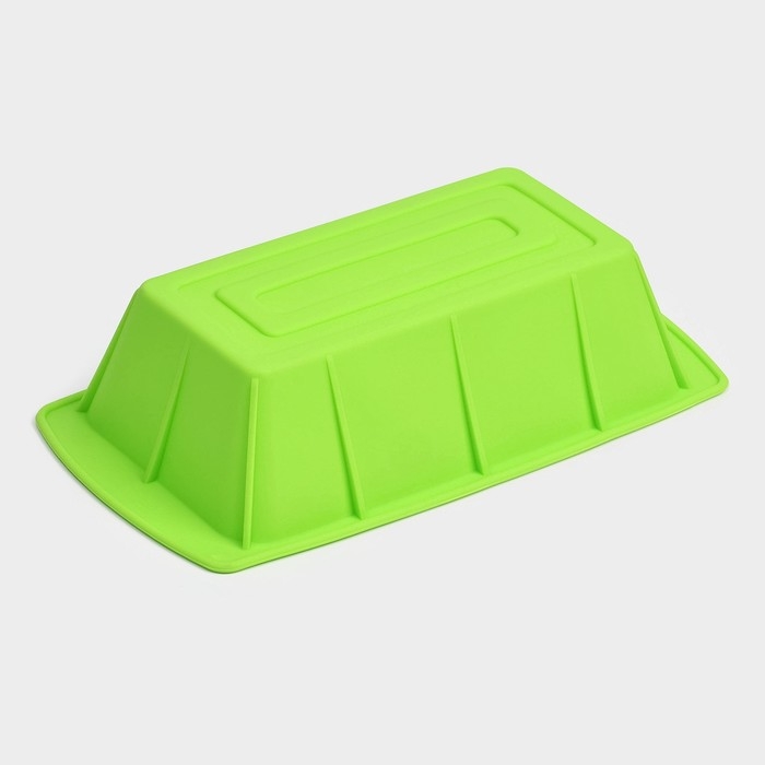 Форма для выпечки Доляна «Хлеб», силикон, 25,5×13,5×6 см, цвет салатовый Форма для выпечки Доляна «Хлеб», силикон, 25,5×13,5×6 см, цвет салатовый