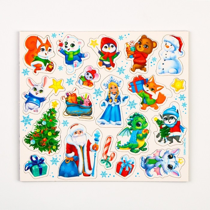 Развивающие магниты «Новый год» Развивающие магниты «Новый год»