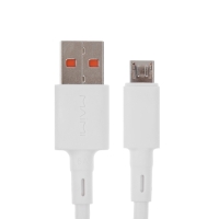 Кабель microUSB - USB, 2.4 А, 1 м, зарядка + передача данных, пакет, белый