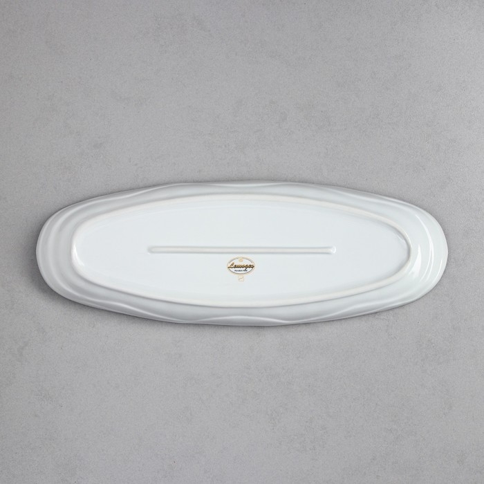 Селедочница «Рыбное ассорти», 800 мл, золотая обводка, фарфор, Иран Селедочница «Рыбное ассорти», 800 мл, золотая обводка, фарфор, Иран