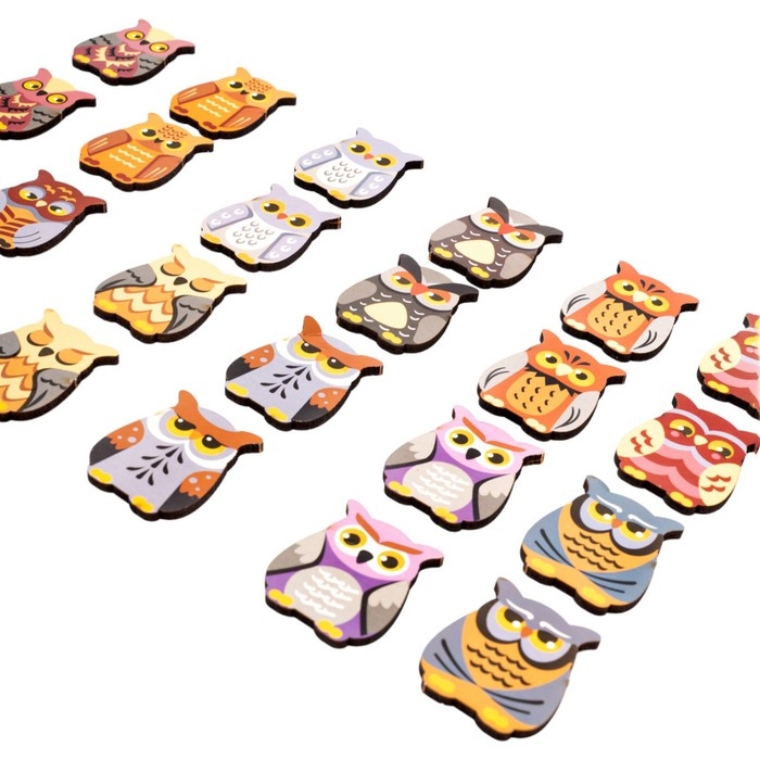 Игра настольная мемо «Совы» Far far land wood (24 фишки в коробке) Игра настольная мемо «Совы» Far far land wood (24 фишки в коробке)