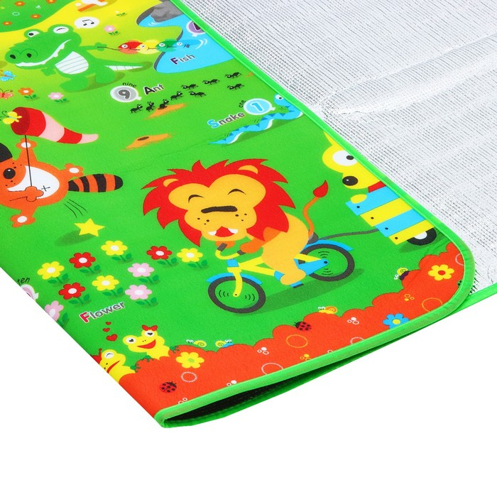 Игровой коврик для детей на фольгированной основе «Путешествие», размер 180х150x0,5 см, Крошка Я Игровой коврик для детей на фольгированной основе «Путешествие», размер 180х150x0,5 см, Крошка Я