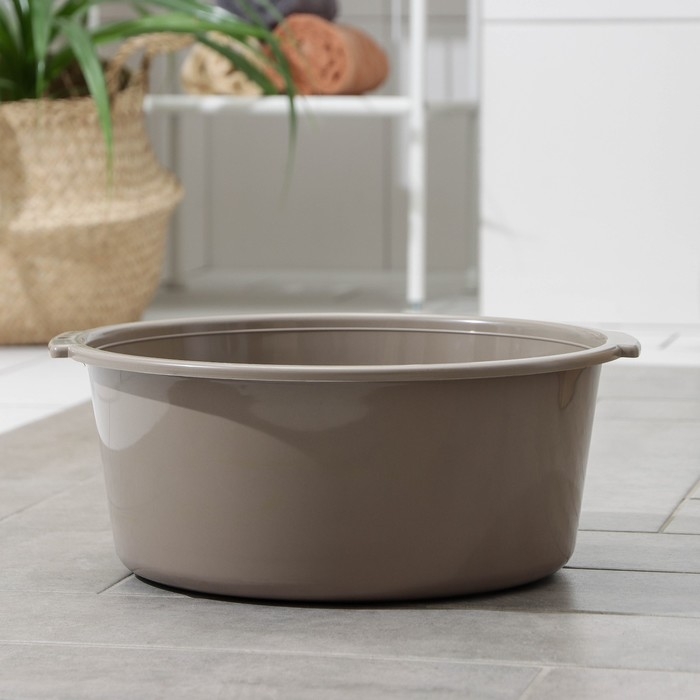 Таз пластиковый круглый , 10 л, цвет микс Таз пластиковый круглый , 10 л, цвет микс