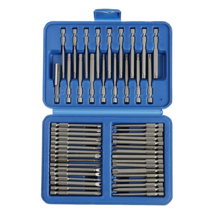 Набор бит ТУНДРА, сталь CrV, PH-PZ-SL-Torx-Hex-M-TW-TR, 75 мм, 50 шт. Набор бит ТУНДРА, сталь CrV, PH-PZ-SL-Torx-Hex-M-TW-TR, 75 мм, 50 шт.