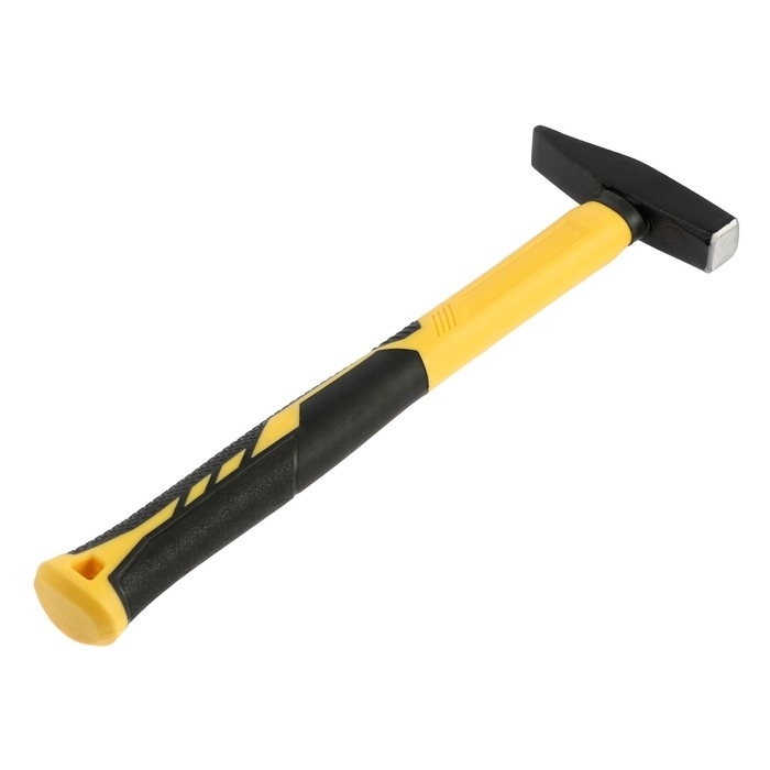 Молоток слесарный ТУНДРА ПРОФИ, квадратный боек, фиберглассовая 3К рукоятка, 200 г Молоток слесарный ТУНДРА ПРОФИ, квадратный боек, фиберглассовая 3К рукоятка, 200 г