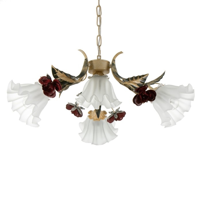 Люстра Люстра "Розетта" 4хЕ27 40Вт бежевый 65х65х28-88см BayerLux