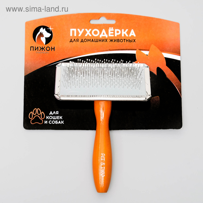 Пуходерка Пижон Premium с деревянной ручкой, с каплями Пуходерка Пижон Premium с деревянной ручкой, с каплями