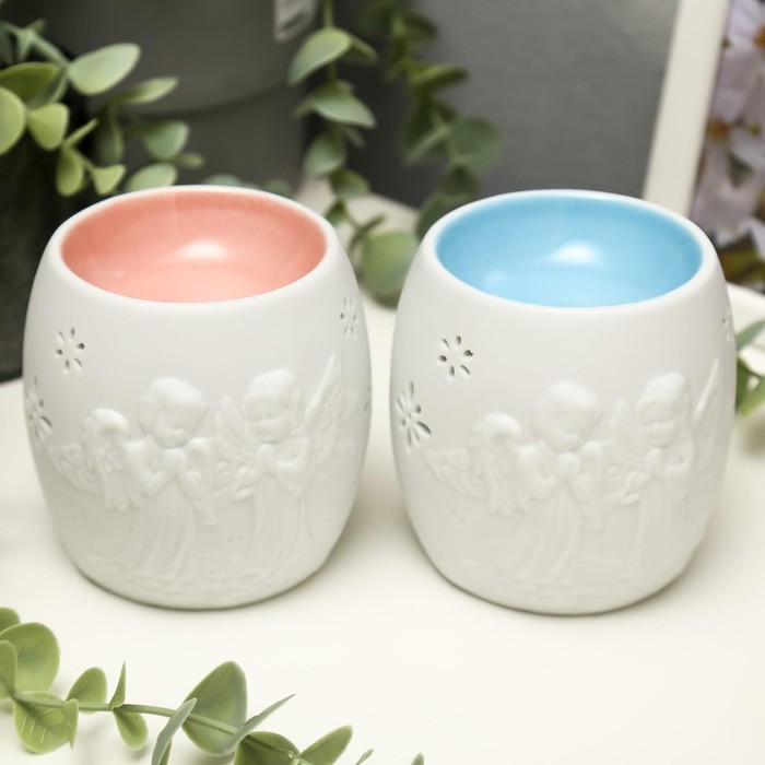 Аромалампа керамика Аромалампа керамика "Ангелочки" МИКС 9х8х8 см