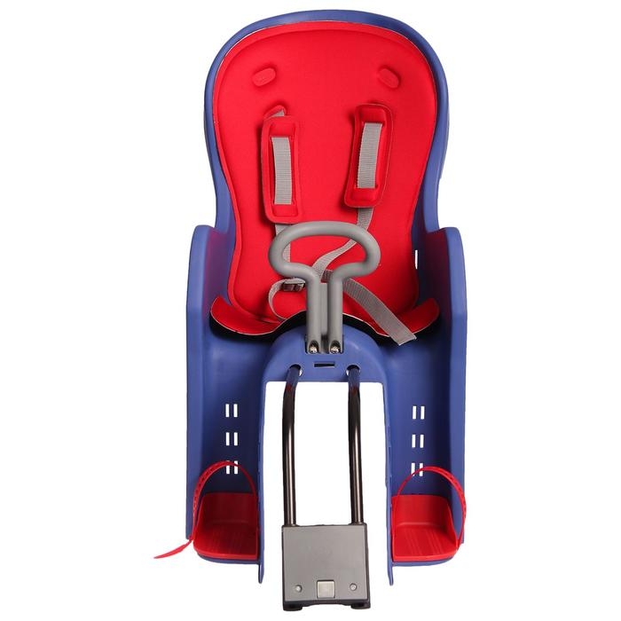 Велокресло заднее BQ-9 с ручкой, крепление на раму с кнопкой, цвет синий Велокресло заднее BQ-9 с ручкой, крепление на раму с кнопкой, цвет синий