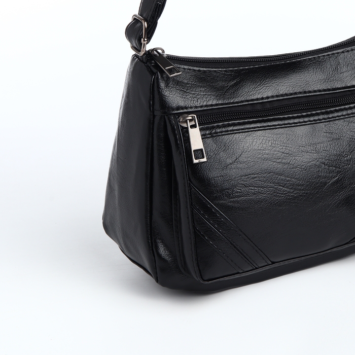 Сумка женская на молнии, цвет чёрный Сумка женская на молнии, цвет чёрный