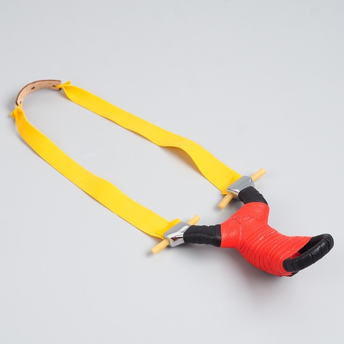 Рогатка металлическая Рогатка металлическая "Змея" в кожаной оплётке, микс