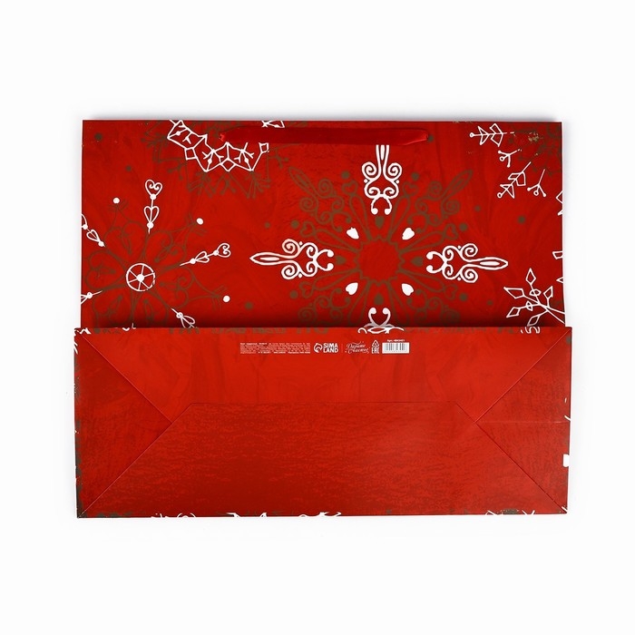 Пакет подарочный новогодний ламинированный «Новогоднее великолепие», XL 49 х 40 х 19 см, Новый год Пакет подарочный новогодний ламинированный «Новогоднее великолепие», XL 49 х 40 х 19 см, Новый год