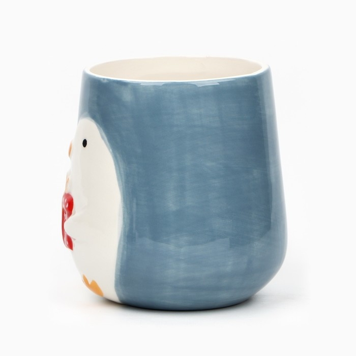 Новый год! Кружка новогодняя керамическая «Пингвин», 600 мл, цвет голубой Новый год! Кружка новогодняя керамическая «Пингвин», 600 мл, цвет голубой