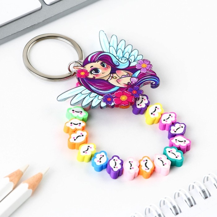 Брелок для ключей детский «Пегас», 3,5 х 10 см