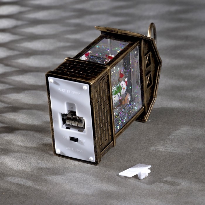 Светодиодная фигура «Фонарь со снеговиком» 7.5 × 14 × 4.2 см, пластик, блёстки, батарейки AG13х3 (в комплекте), свечение тёплое белое Светодиодная фигура «Фонарь со снеговиком» 7.5 × 14 × 4.2 см, пластик, блёстки, батарейки AG13х3 (в комплекте), свечение тёплое белое