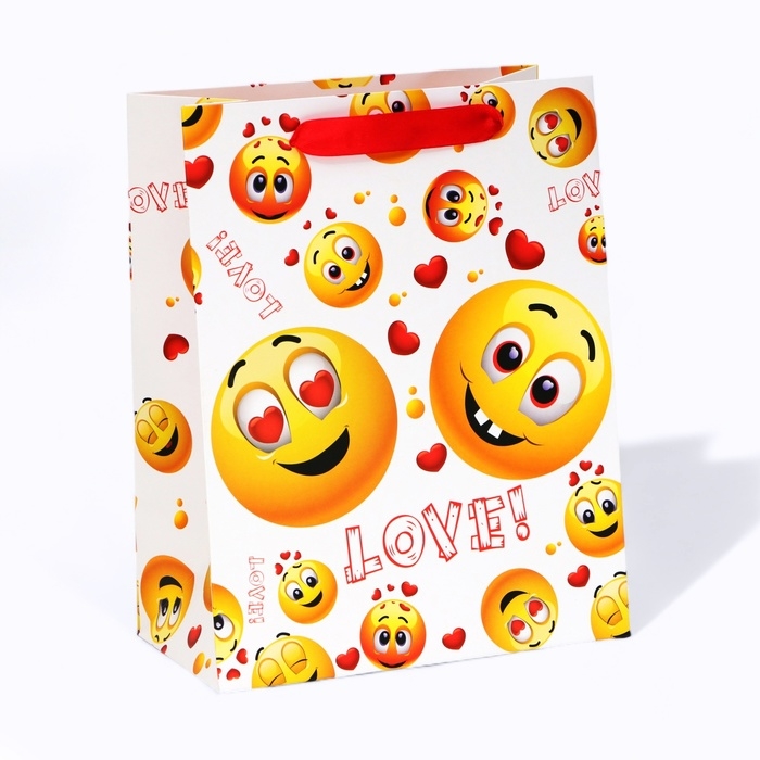 Пакет ламинированный « Смайлик», MS 18 × 23 × 10 см Пакет ламинированный « Смайлик», MS 18 × 23 × 10 см